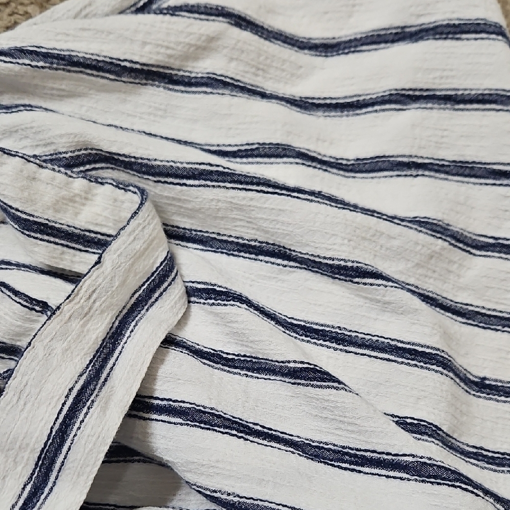 SO Juniors Sleeveless Crossback Striped Button Down Summer Dress Size Small - Picture 8 of 8